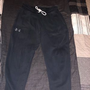 Black Cotton Under Armour Joggers
